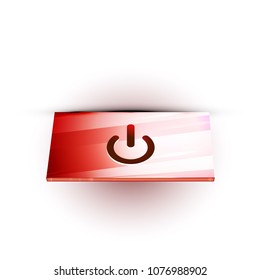 Start power button, ui icon design, on off application symbol