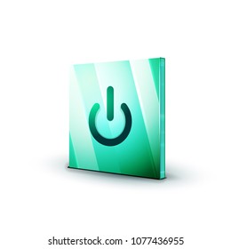 Start power button, ui icon design, on off application symbol