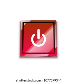 Start power button, ui icon design, on off application symbol