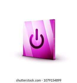 Start power button, ui icon design, on off application symbol
