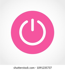 Start power Icon Isolated on White Background