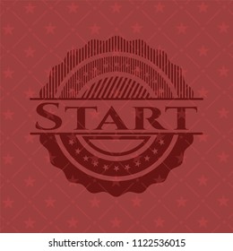 Start red emblem. Retro