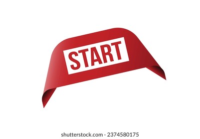 Starten Sie den roten Bandmarkenbanner. Öffnen Sie jetzt signieren oder Start-Tag.