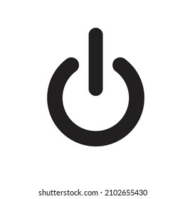 A start (restart, shutdown logout) button for appliances - vector , icon , pictogram 