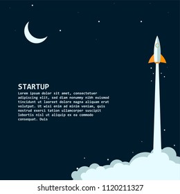 Start up Rocket Logo Vector Template Design Illustration