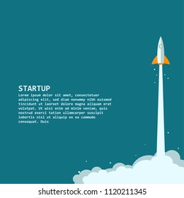 Start up Rocket Logo Vector Template Design Illustration