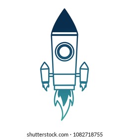 start up rocket pop art style