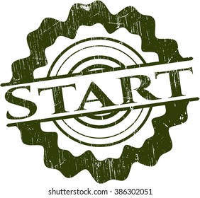 Start rubber seal with grunge texture