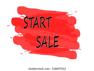 start sale vector card