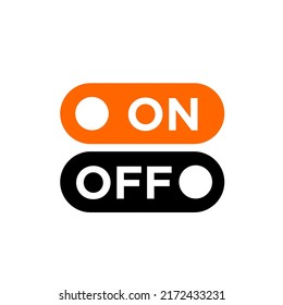 Start and shut down button switch symbol. Power on off. Illustration vector logo template design