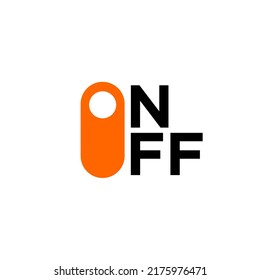 Start and shut down button switch symbol. Power on off. Illustration vector logo template design