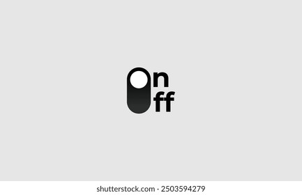 Start and shut down button switch symbol. Power on off. Illustration vector logo template design