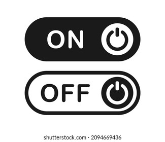 Start and shut down button symbol. Power on off. Illustration vector