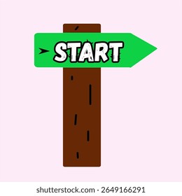 start sign beginning concept business start up race competition start arrow design