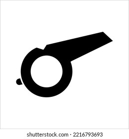 start signal whistle icon, sport on white background