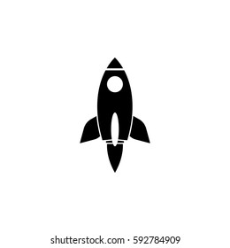 Start up solid icon, seo & development, Rocket sign, a filled pattern on a white background, eps 10.