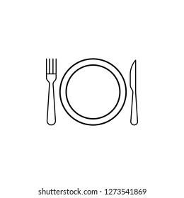 Start, table etiquette icon. Can be used for web, logo, mobile app, UI, UX