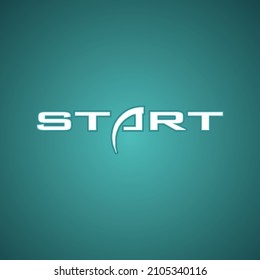 Start text effect, with Gradient Background