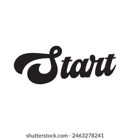 start text on white background.