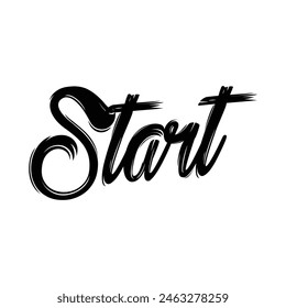 start text on white background.