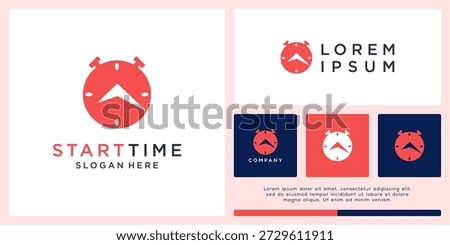 Start time logo design abstract.