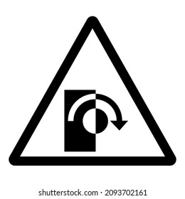 Start Turn to Open Symbol Sign, Vector Illustration, Isolate On White Background Label. EPS10