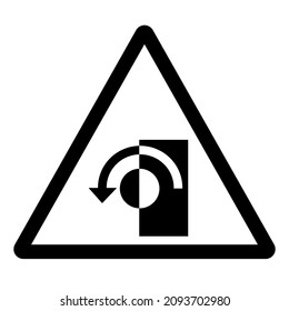 Start Turn to Open Symbol Sign, Vector Illustration, Isolate On White Background Label. EPS10