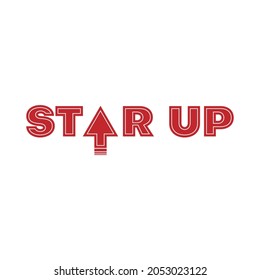 Vector de diseño del logotipo de tipografía de inicio