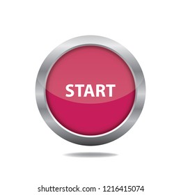Start vector button, web design element