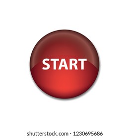 Start vector button, web design element