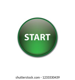 Start vector button, web design element