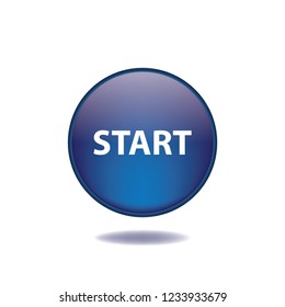 Start vector button, web design element