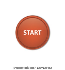 Start vector button, web design element