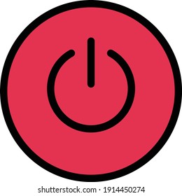 start vector flat  color icon