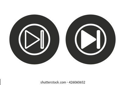 Start   vector icon. Illustration isolated on white  background for graphic and web design.