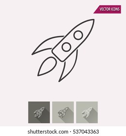 Start up vector icon. Illustration isolated for graphic and web design.