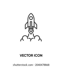 Start up vector icon. Modern, simple flat vector illustration for website or mobile app.Rocket symbol, logo illustration. Pixel perfect vector graphics	