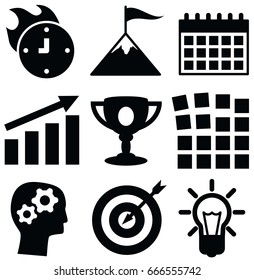 start up vector icon set 