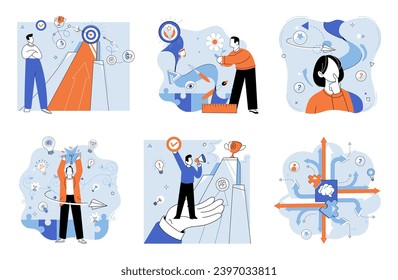 Start up vector illustration. Embracing conceptual approach can lead to breakthroughs and innovative solutions in start up Achieving success in start up requires creative and strategic mindset
