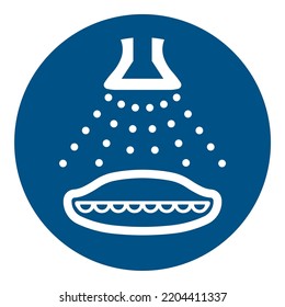 Start water spray in launch sequence
To signify that the water spray system for a lifeboat must be energized in launch sequence