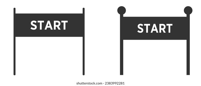 Start way icon vector ilustration.