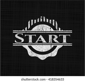 Start written on a chalkboard
