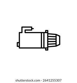 Starter icon outline set sign