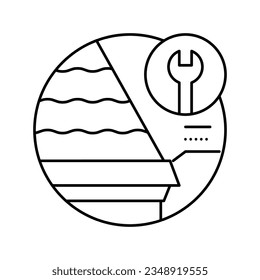 vector de icono de tira de inicio. signo de tiras de inicio. símbolo de contorno aislado ilustración negra