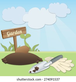Starting a Garden Vector