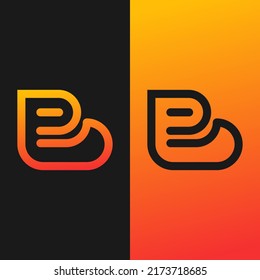 Starting from the letter "B" which is then designed to produce an attractive and elegant image
