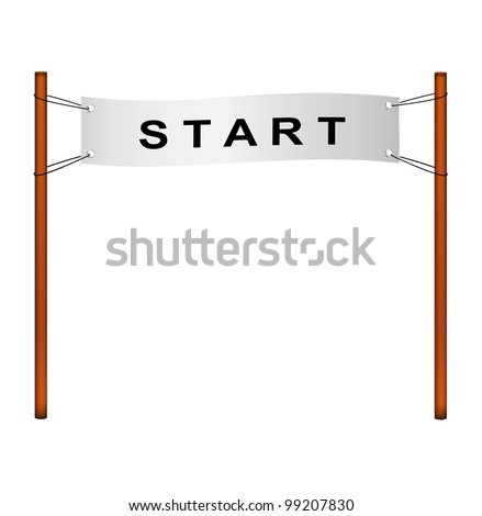 Starting line Ã¢Â?Â? ribbon with start