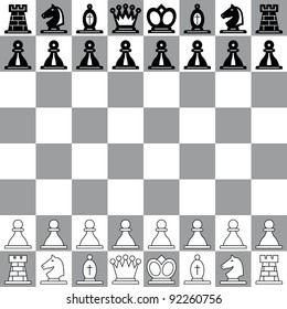 The starting position on the chessboard