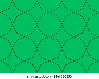 start's patters with green background, Patrones de estrellas con fondo verde