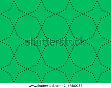 start's patters with green background, Patrones de estrellas con fondo verde